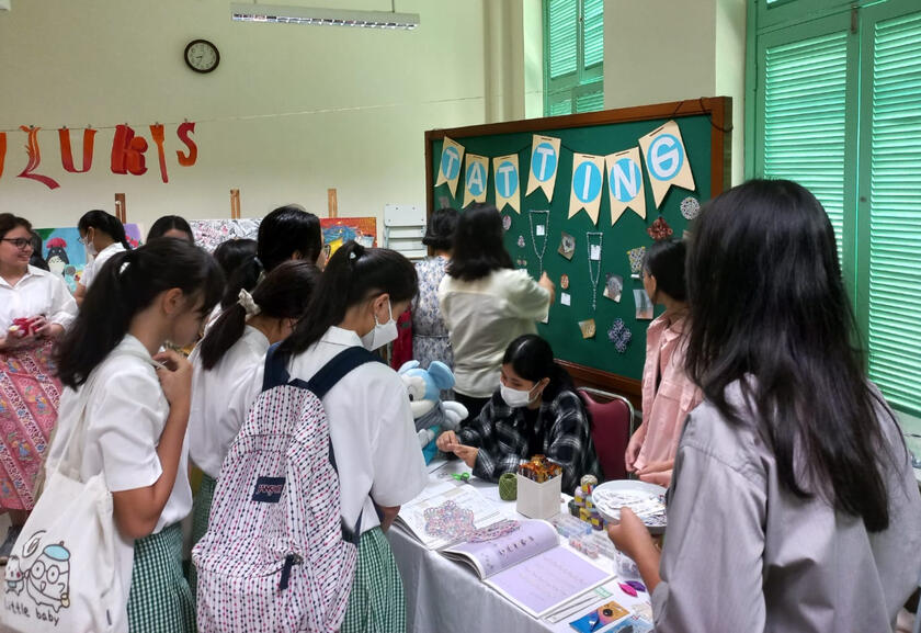 A view of tatting's booth in the open house event on July 22nd 2023